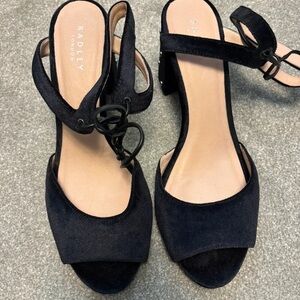 RADLEY LONDON Midnight Black Suede Heels